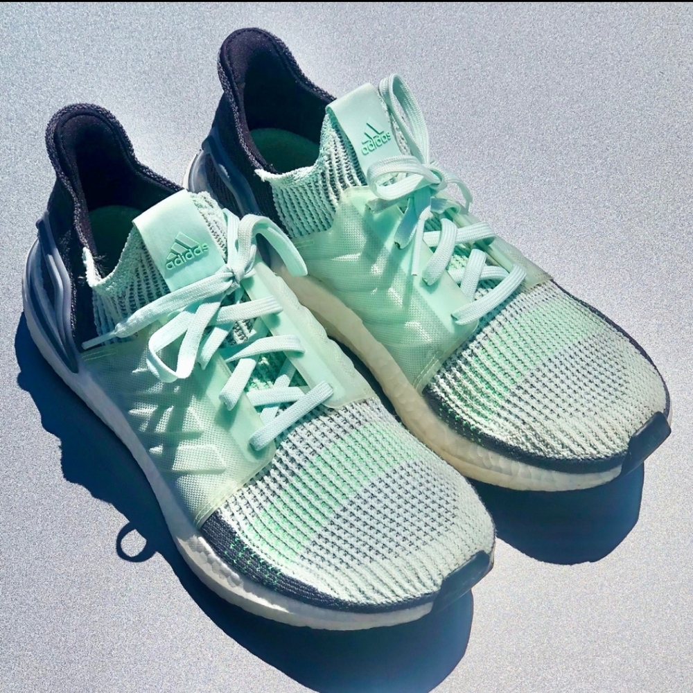 Adidas Ultra Boost 19 Womens Sneakers Ice Mint/Grey 9.5